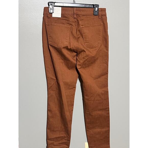NWT Talbots Slim Ankle Jean Brown Size 4 Cotton Mix Soft Comfortable - Picture 2 of 8